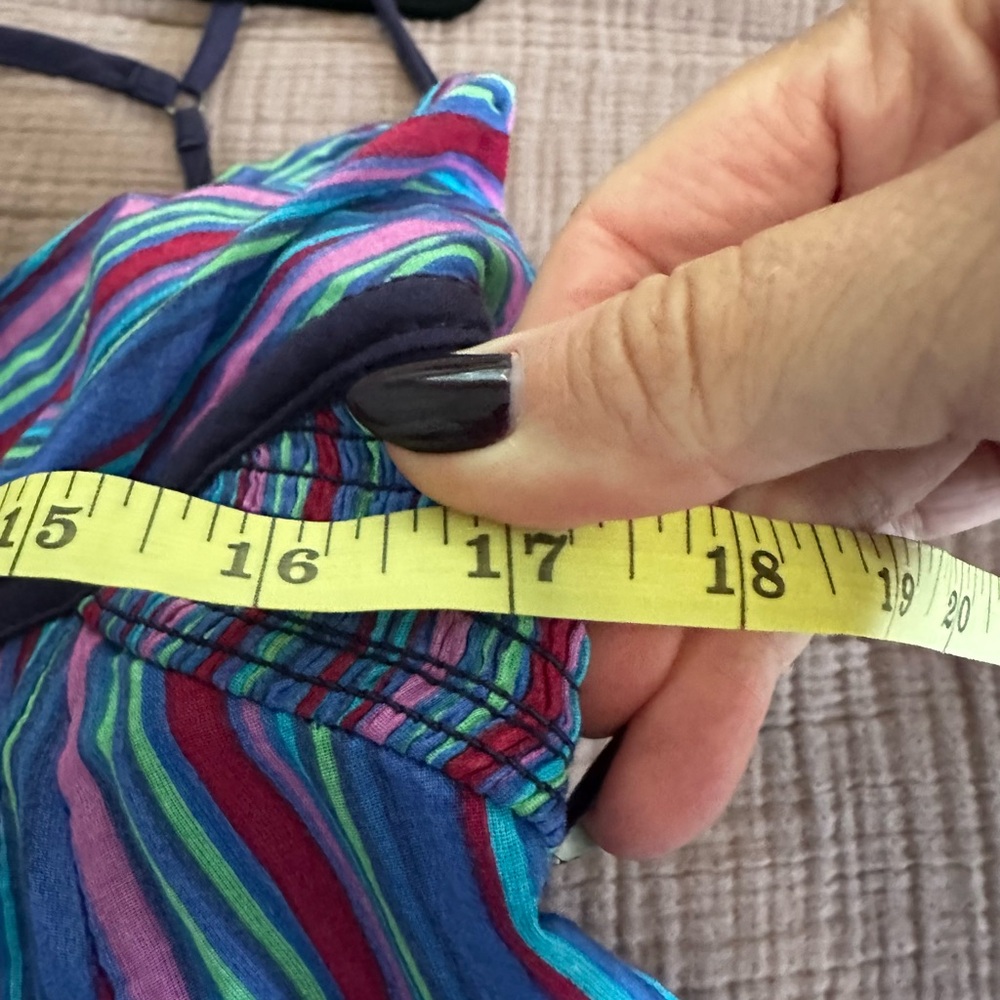Free People multicolor striped smocked maxi sundress size M - Picture 5 of 5